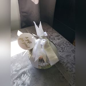 Silver Decorative Gift Ornament Candle